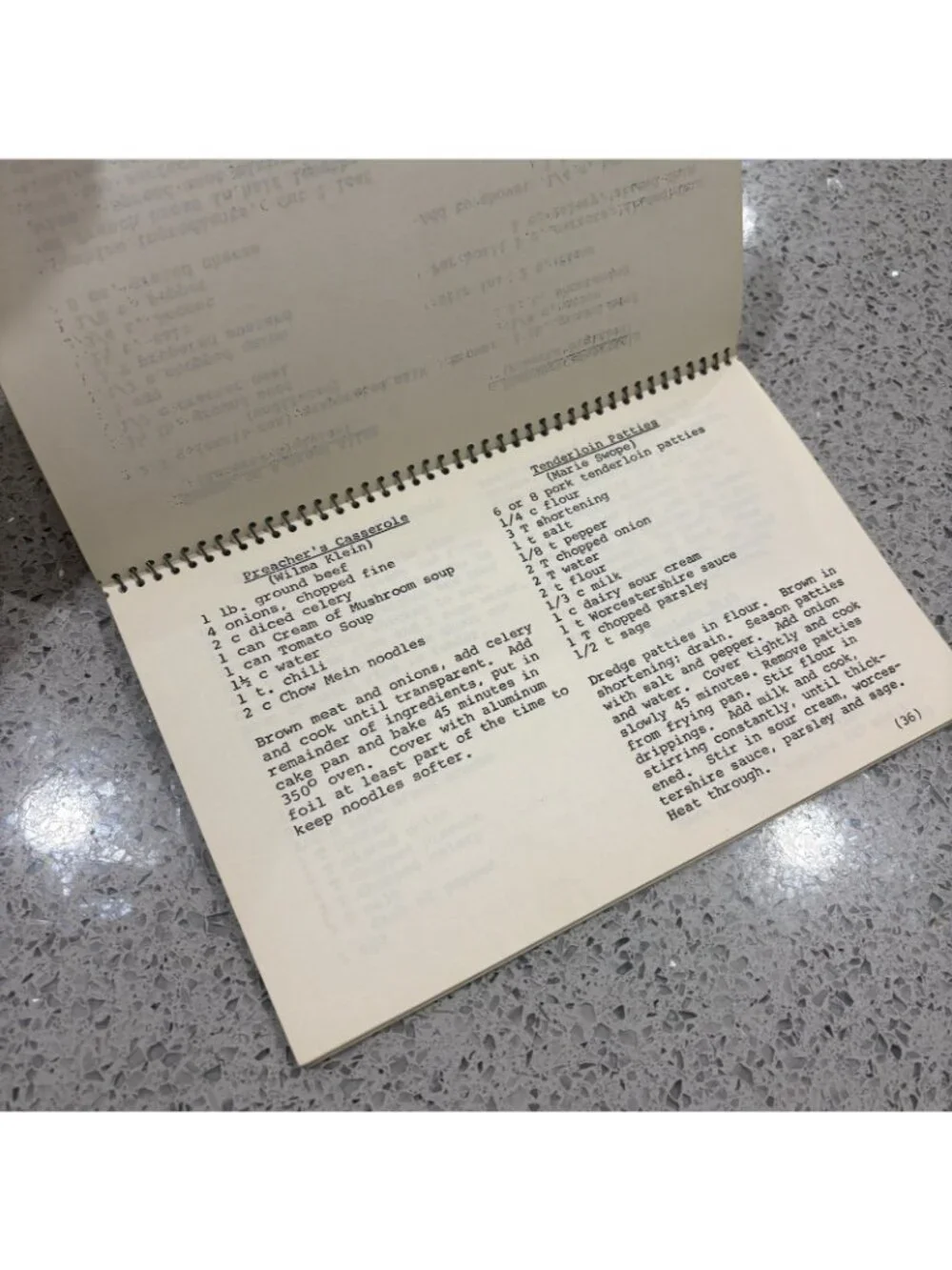 Vintage 1970s Granny Church Recipes My Favorite, Cookbook See Pics